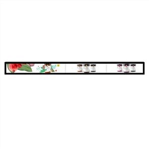 מסך LCD המותקן על קצה המדף